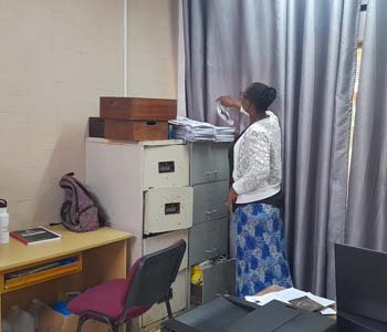 Shramdaan by staff members to clean their Offices